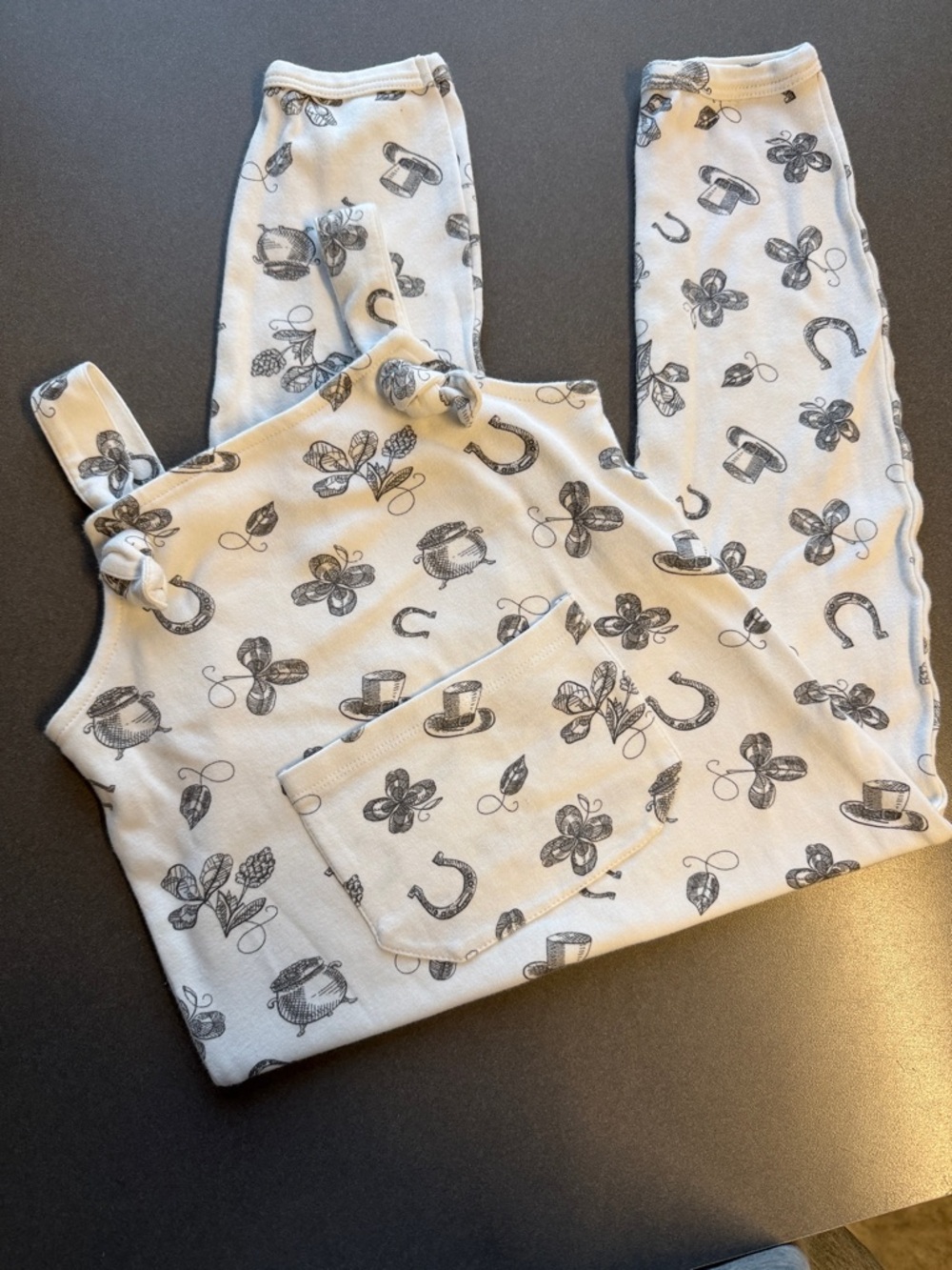 Kate Quinn St. Patrick's Day themed toddler outfit
